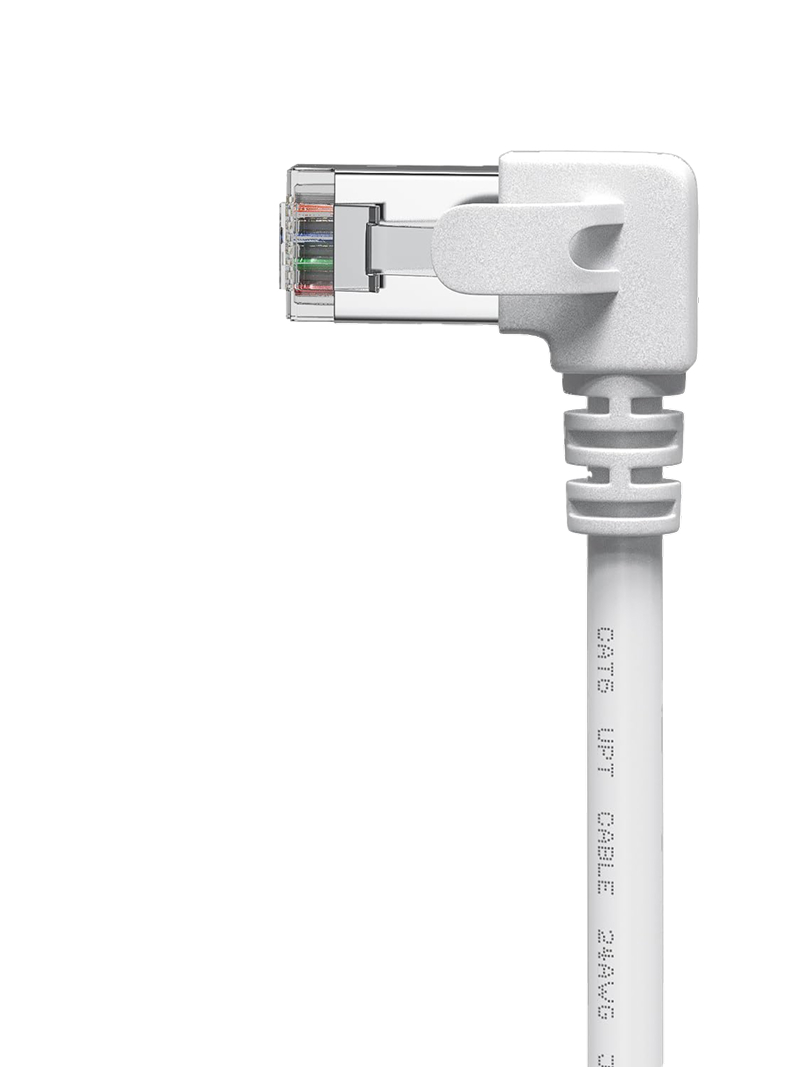 CAT6 系列 CT6G (白色左彎) 高速網路線