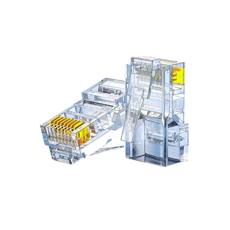 CAT5 CAT6 非穿透式 全透明 / 鐵殼水晶頭 / CAT5 CAT6 CAT7 RJ45 水晶頭保護套