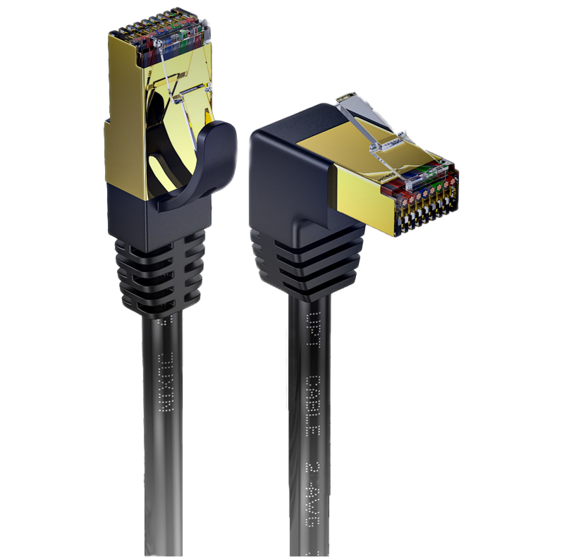 CAT8 系列 CT8G (黑色彎頭) 高速網路線