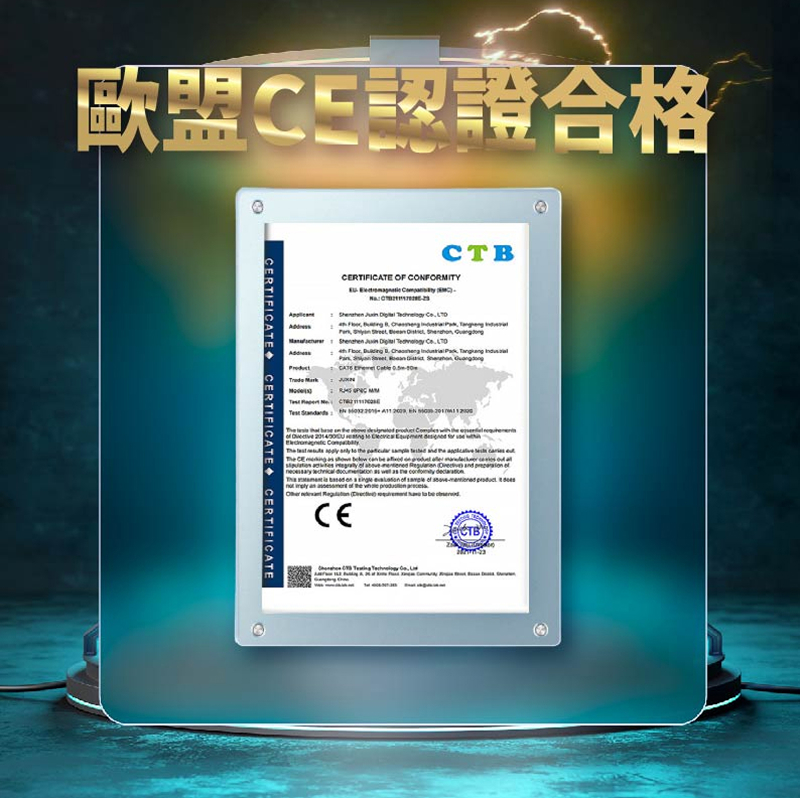 CAT8 系列 CT8G (黑色彎頭) 高速網路線